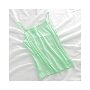 Camiseta sin mangas de lona con logotipo personalizado para mujer al por mayor 2024 para gimnasio Fitness entrenamiento transpirable Casual algodón sin mangas deportes - Product Image 4