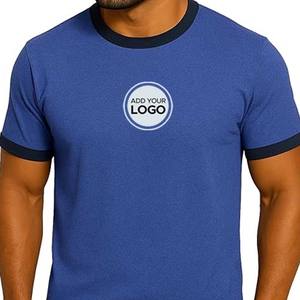 T-shirt de survêtement à trois mélanges de vêtements personnalisés en toile Bella en gros - Product Image 6