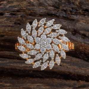 Zircon Finger Ring 178514-Fashionable Geometric Inlay Classic Religious Statement Cluster Opening Ring for Parties for Men Women - Product Image 1