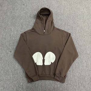 Conjuntos de chándal para hombre, conjunto de ropa ajustada, Flayer, calidad premium, logotipo personalizado, trajes de dos piezas, chándales lisos de Color sólido con capucha - Product Image 5