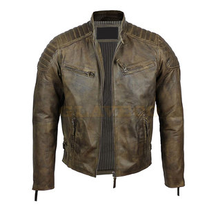 Meilleure vente de veste de moto 100% veste de moto en cuir veste de moto de style personnalisé - Product Image 4