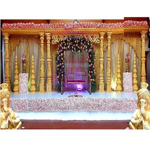 Decoración Tradicional para Escenario de Boda Sri Lankaí, Decoración de Escenario Abierto para Boda Tamil, Decoración de Escenario de Boda de Estilo Tradicional, Decoración de Escenario de Boda Estilo EE. UU. - Product Image 1