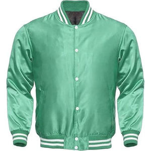 2025 hiver varsité Baseball veste pour hommes personnalisable Logo broderie col avant toile tissu personnalisable couleur - Product Image 1