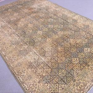 พรมวินเทจ ขนาด 0.7x11.5 ฟุต สีน้ำตาล ลายแบบนามธรรม ทำจากขนสัตว์ - Product Image 2