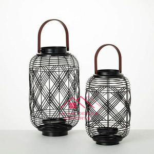 Home Living Room <b>Indoor</b> Home Decoration Classic <b>Lantern</b> Best Price India 2024 New Style Wire Metal <b>Lantern</b> - Product Image 2