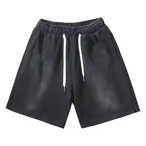 กางเกงขาสั้นผ้าคอตตอนสำหรับผู้ชายกางเกงขาสั้นเหงื่อสำหรับ100% ผ้าฝรั่งเศสผ้าเทอร์รี่แบบลำลองกำหนดเองฤดูร้อน - Product Image 1