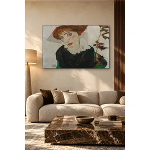 Fida Egon Schiele Portrait de Wally Neuzil Impression sur toile - Product Image 5