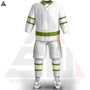 Ensembles d'uniformes de hockey sur glace unisexes de haute qualité, confortables, respirants, 100% polyester, sans couture, séchage rapide, service OEM, nom de l'équipe - Product Image 6