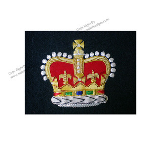 Conception personnalisée Badges de broderie à la main en fil métallique de haute qualité Badges brodés à la main Emblèmes - Product Image 1