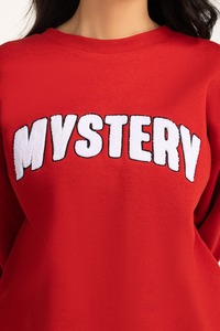 Sweat-shirt en molleton de coton lourd personnalisé de haute qualité pour femmes, sweat-shirt à col montant surdimensionné à épaules tombantes brodé - Product Image 2