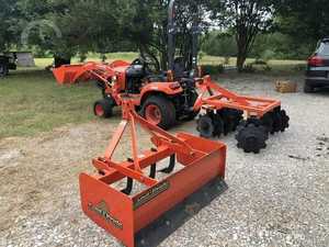 Kubota BX1880 4WD Wheel Tractor With Front Loader And Rear Tiller Attachment - Product Image 5