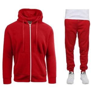 Unisex <b>Plain</b> Activewear Zipper <b>Tracksuit</b> Set Heavyweight Zipper Fleece Winter <b>Tracksuit</b> - Product Image 1