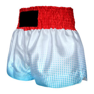 100% polyester Sublimation imprimé sur mesure faites votre propre pantalon de boxe Muay Thai Short MMA pour hommes et femmes - Product Image 5