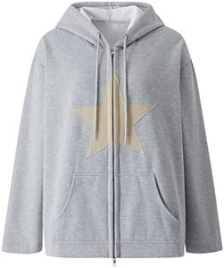 Personalizado de calidad superior de moda Star Y2k mujeres sudaderas con capucha de gran tamaño mejor material utilizado transpirable mujeres sudaderas con capucha de gran tamaño - Product Image 4