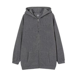 Hombres Full Zip up Hoodie Oversized Men's Hoodies Algodón Poliéster Full Zip up Custom Print Logo Hoodie - Product Image 1