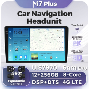 M7 PRO 안드로이드 15 2K QLED 스크린 차량용 비디오 2din 범용 오토라디오 모든 차량용 GPS 파크라 음성 제어 360 카메라 - Product Image 2