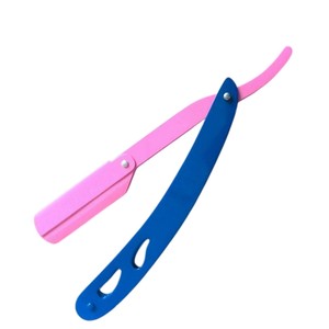 มีดโกนหนวดแบบตรงสำหรับช่างตัดผมมืออาชีพ อุปกรณ์กรูมมิ่งสำหรับโกนหนวดแบบเปียกสำหรับผู้ชาย จัดแต่งทรงเครา ใบมีดเปลี่ยนได้ อุปกรณ์ร้านเสริมสวยที่ทนทาน - Product Image 4