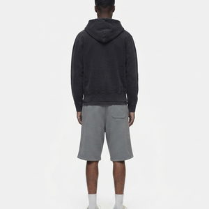 Ensemble de survêtement 2 pièces pour homme, sweat-shirt à capuche zippé, short gris, 100% coton, vêtements de sport décontractés, tenue de printemps, tenue de course d'automne - Product Image 5