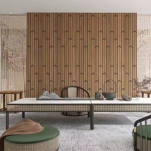 Vente flash Panneaux acoustiques décoratifs muraux 3D en MDF insonorisés Design moderne en bois Idéal pour les appartements et la décoration d'hôtels - Product Image 3