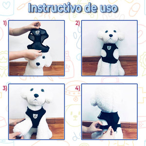 Set di Pettorina e Guinzaglio per Animali Domestici, Comodo e Traspirante, Stile Semplice e Grazioso per Passeggiate e Addestramento di Cani e Gatti - Product Image 5