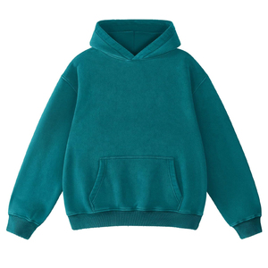 Venta al por mayor OEM Fabricante Personalizado 400 Gsm Terry Screen Print Oversized Recortada Zip up Acid Wash Sudadera con capucha para hombres - Product Image 6