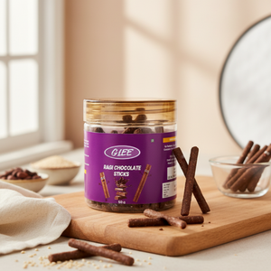 Glee Impex Baked Sweet Ragi Choco Sticks, en-cas sain au millet et au chocolat, semi-moelleux, sans blé - Product Image 4