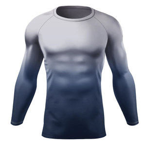 Mens HASPRO INDUSTRIES Premium Rash Guard Soft Fitted <b>Design</b> Full Sleeve Breathable <b>Compression</b> Top Best-Selling Streetwear - Product Image 3