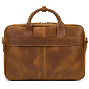 Nouveauté Sacs d'ordinateur portable en cuir véritable sur mesure Sacs légers avec fermeture à glissière Couleur personnalisée à vendre - Product Image 5