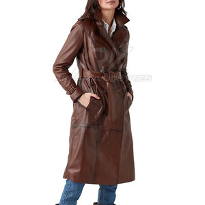 Abrigo de Cuero Premium para Mujer con Forro Interior Suave y Diseño Elegante para la Moda de Invierno y Uso Diario - Product Image 3