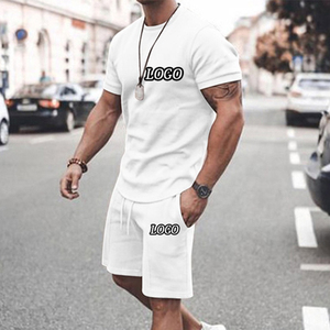 2024 ขายส่งที่กําหนดเองฤดูร้อนมาใหม่โพลีเอสเตอร์วิ่งจ๊อกกิ้งกีฬาชุดวอร์มและสั้น 2 ชิ้นกางเกงขาสั้นผู้ชาย T เสื้อชุด - Product Image 4