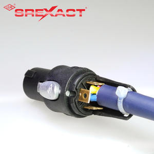 Connecteur de haut-parleur en ligne femelle 35A, broche en laiton étamé pour applications audio et vidéo - Product Image 5