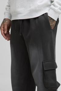 Alta calidad 100% algodón 300 GSM ligero Sunfade lavado pantalones de chándal holgados logotipo impreso personalizado pierna recta pantalones de chándal holgados - Product Image 3