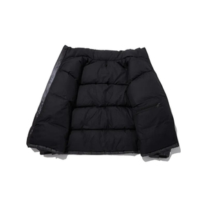 Veste matelassée fine imperméable pour homme et femme, style streetwear, hiver, teinture délavée rouge vif, col montant, finition DWR sans PFC, doublure en sherpa - Product Image 4