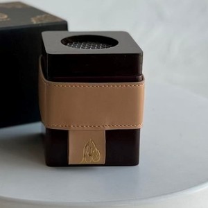 Quemador de Incienso Moderno de Madera y Metal con Tapa de Malla Metálica y Correa de Cuero, Resistente al Calor, para Decoración del Hogar y Regalos - Product Image 5