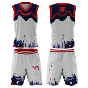 Ensemble de maillots de basket-ball de haute qualité pour hommes impression numérique personnalisable chemise de sport respirante hauts shorts vêtements de basket-ball - Product Image 1