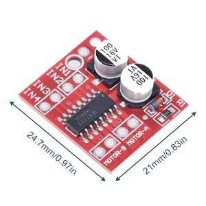 Controlador de Motor de Doble Puente H Mini L298N de Aek-Tech, 2A/5A, Control de Velocidad PWM para Motores Paso a Paso - Product Image 4