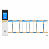 Barrière automatique AKE avec caméra ANPR, système de gestion du stationnement, écran LCD, verre trempé AG, IP54, moteur sans balais, TCP/IP