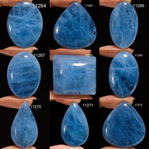 Aigue-marine bleu ciel 100% naturelle, pierre précieuse rare, à reflets bleus, taille facettes, formes variées, en vrac pour la fabrication de bijoux - Product Image 3