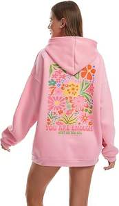 2025 Trending Oversized Acid Wash Pullover Vintage Sudadera con capucha y sudaderas para mujer para invierno - Product Image 2