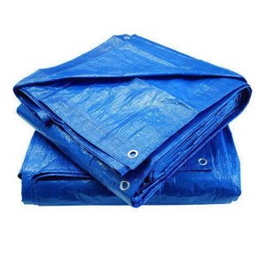 Bâche de protection industrielle personnalisée en tissu bleu robuste, imperméable et durable pour l'extérieur, vente en gros - Product Image 3
