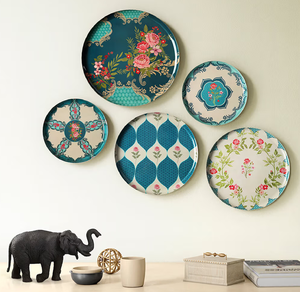 Plaque murale élégante en métal avec motif floral et feuillage complexe, parfaite pour les décorations d'accent disponibles aux prix de gros - Product Image 3