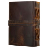 Journal à couverture rigide en cuir vintage fait main rétro B5/A7 carnet de croquis de voyage avec serrure cadeau en papier couleur eau