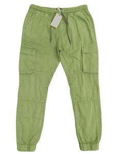 Pantalon cargo de jogging kaki pour hommes mince vente en gros de coton spandex personnalisé hommes décontracté uni OEM poches mer XXS longue braguette - Product Image 4