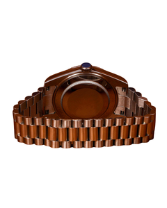 Montre analogique de luxe pour homme en acier inoxydable, cadran noir élégant avec lunette sertie de diamants en moissanite, nouvelle arrivée - Product Image 4