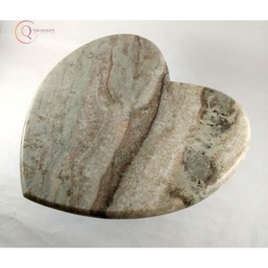 เขียงรูปหัวใจหลากสีนำเทรนด์เครื่องครัวหินอ่อนแท้ทำด้วยมือบล็อกสับตกแต่งใหม่ - Product Image 3