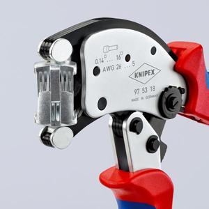 คีมย้ำสายไฟแบบปรับได้ Knipex Twistor16 พร้อมหัวดายหมุนได้ ชุบโครเมียม - Product Image 2