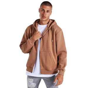 Wholesale Zip up Hoodies Manufacturers Low MOQ Price Custom 100% Cotton <b>Thermal</b> <b>Fleece</b> Drop Shoulder Zipper Hoodies Good Price - Product Image 6