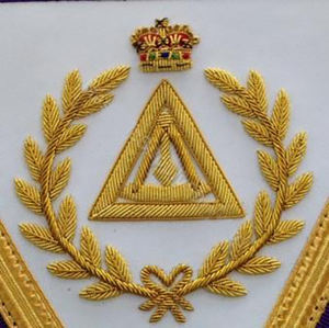 Cryptic Rite Royal & Select Grand Conseil Tablier Brodé À La Main De Haute Qualité Sur Mesure 2025 Tabliers De Conception Maçonnique Personnalisés - Product Image 4