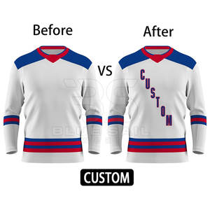 Camisetas de Hockey sobre Hielo Hechas a Medida con Diseño de Cuello en V Duradero para Clubes, Jugadores Profesionales - Product Image 3