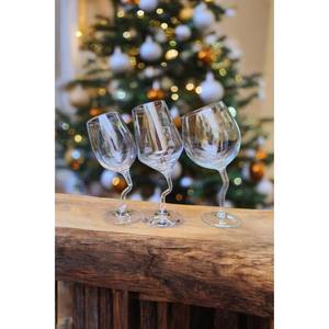 สะดุดตา แก้วไวน์แก้วใส ดีไซน์สวยงาม ทำให้เครื่องดื่มธรรมดาเปลี่ยนเป็นพิธีกรรมอันประณีต  งานฝีมือที่น่าทึ่ง สร้างสรรค์โดย BRUSHSTROKE - Product Image 3